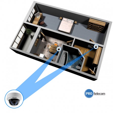 Квартира 2 камеры IP + регистратор